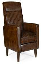 Channel-Back Leather Recliner Chair — BAC-702