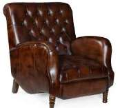 Tufted Leather Club Chair — BAC-701
